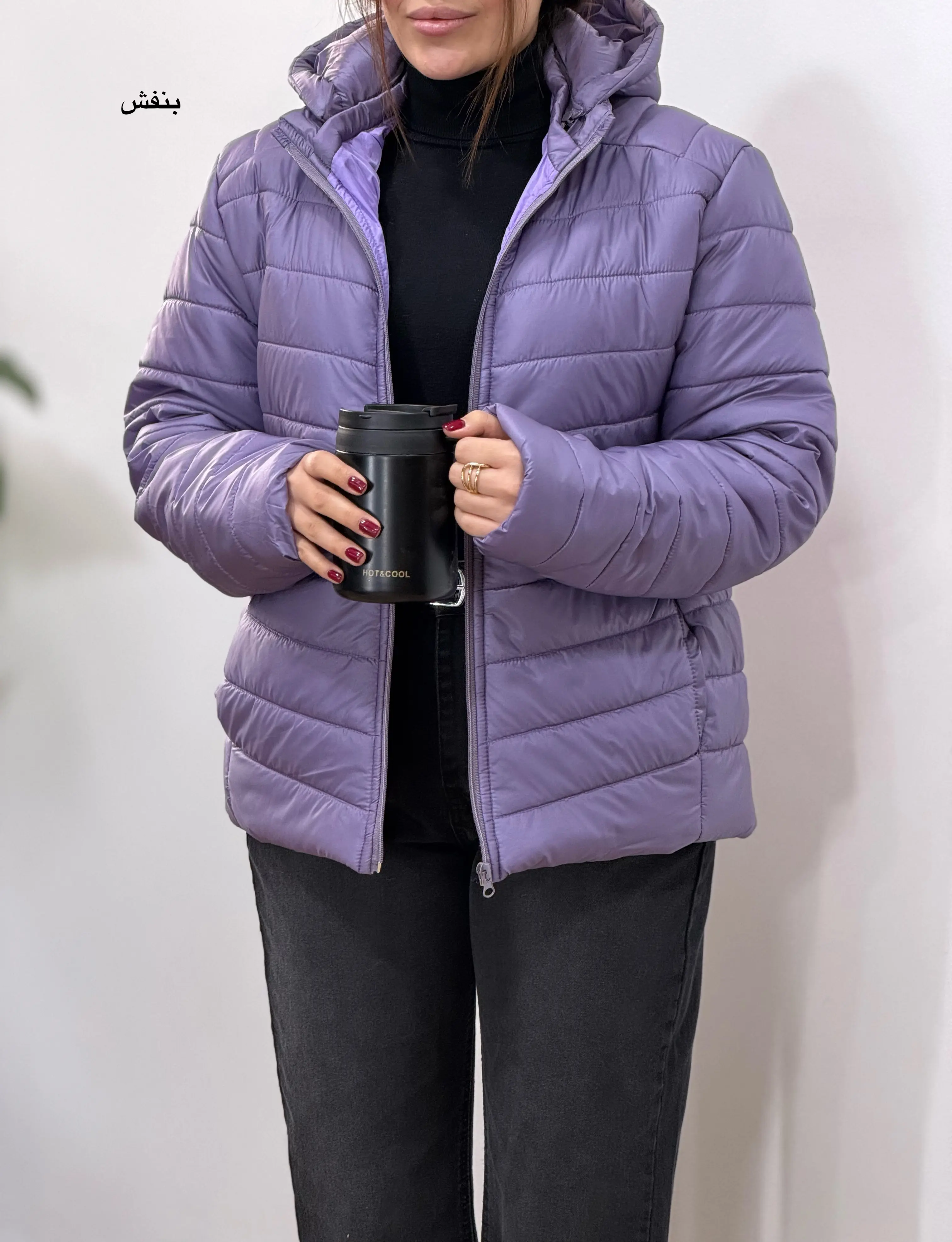 کاپشن زنانه کلاهدار الهه 1